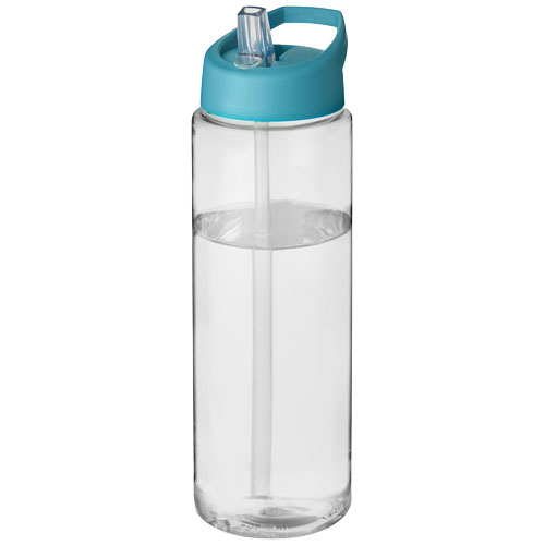 Bouteille promotionnelle de sport 850ml H2O Active® Translucide et Bleu aqua